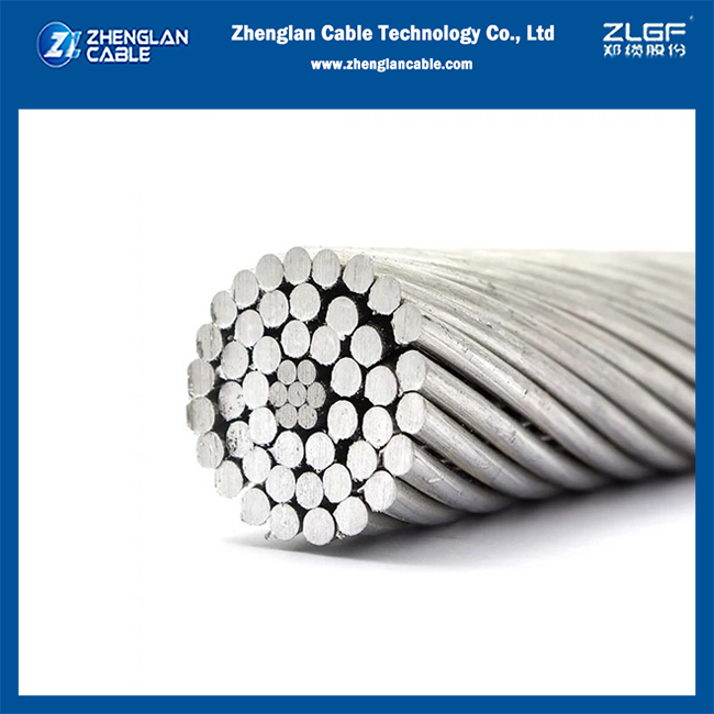ACSR 120/20mm² conductor close-up view showing aluminum and steel strands