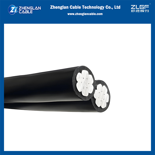 Cabo LXS 2x16mm² overhead bundled cable close-up view