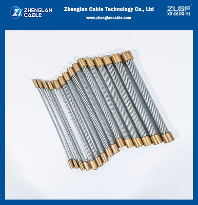 EHS 7/16' 'Cáp thép kẽm giữ dây Astm A475 lớp A dây thép 1x7