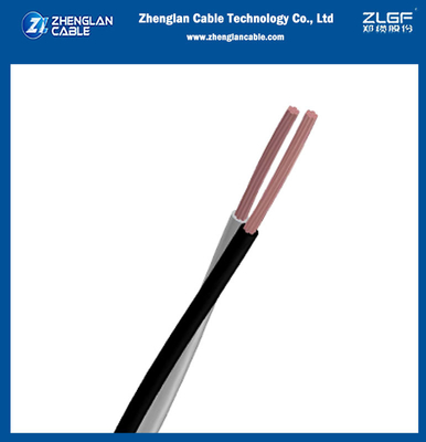 0.6/1KV Tăng áp thấp đồng PVC cách điện képlex (CV) cáp điện 2 lõi cho IEC 60228; IEC 60227 ((CU/PVC)