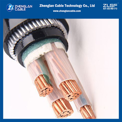 1kv cáp điện điện điện áp thấp 4 * 35mm2 XLPE cách nhiệt SWA cáp điện bọc thép IEC60502-1