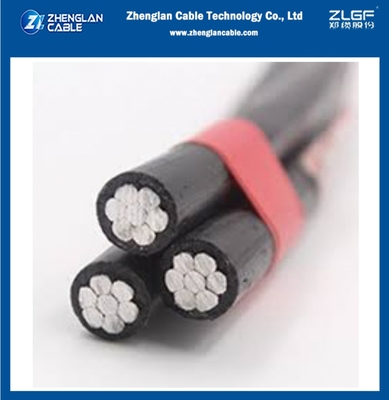 Cáp cách điện trên không 0.6/1KV 2X50+50 AAC/XLPE+AAAC/XLPE Cáp liên kết trên không ABC GB/T12527