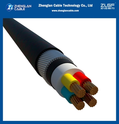 0.6/1kv LV Điện áp thấp SWA Cáp ngầm bọc thép 4x95mm2 CU/XLPE/PVC/SWA/PVC IEC60520-1