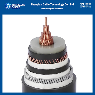 Cáp điện trung thế 8.7/15kv Cáp bọc thép AWA 1x120/16mm2 Cu/SC/XLPE/SC/CWS/PVC/AWA/PVC IEC 60502-2