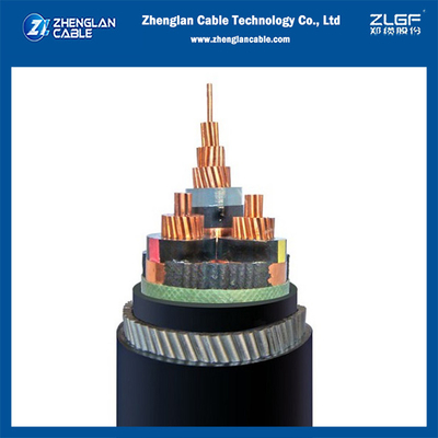Cáp nguồn trung thế 6/10KV Cu/SC/XLPE/SC/CTS/PVC/SWA/PVC 3x95mm2