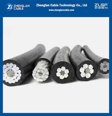 0.6/1kv Cáp cách nhiệt trên không AAC/XLPE+AAAC/XLPE Điện áp trung bình thấp Cáp ABC trên không xoắn
