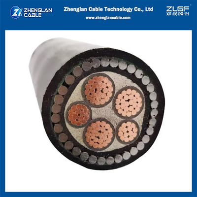 0.6/1kv XLPE Cáp bọc thép SWA cách nhiệt 3+2 lõi Cu/xlpe/pvc/swa/pvc 3x25+2x16mm2 IEC60502-1 / IEC60228