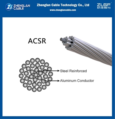 ACSR Conductor khỏa thân Thép dẫn điện nhôm tăng cường 120/20mm2 AL26/2.44 ST7/1.90 BS215