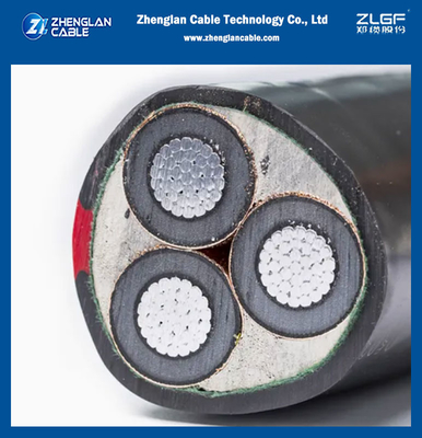 11kv 15kv 20kv 33kv 35kv Cáp điện điện áp trung bình 3 lõi Hòa nhôm dẫn điện XLPE cách nhiệt Cáp điện bọc thép LSZH