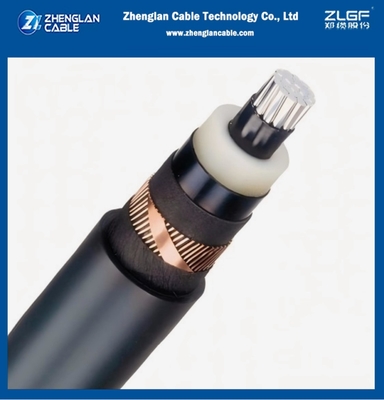 8.7/15kv Cáp điện điện áp áp trung bình YJLSV1x185/25mm2AL/SC/XLPE/SC/PVC/CWS/CTS/PVC IEC 60502-2