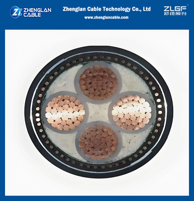 Cáp điện lực 4 lõi 95mm2 Dẫn điện CU/AL Cách điện PVC/XLPE Điện áp định mức 0.6/1kV và 1.9/3.3kV Với lớp vỏ PVC
