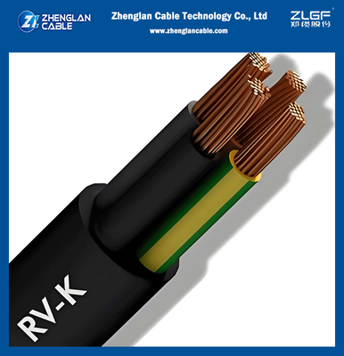 Cáp điện 3.6 KV RV-K, ruột dẫn đồng mềm, vỏ bọc PVC