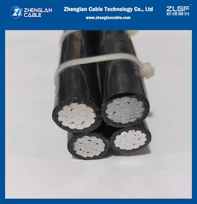 Cáp điện trên không cách điện 0.6/1kV Tiêu chuẩn NFC 33-209 Cách điện XLPE Cáp ABC 3X50mm2+54.6mm2