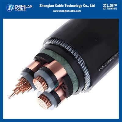 6.35/11KV 3x50mm2 CU/SC/XLPE/SC/CTS/PVC/SWA/PVC MV cáp đồng loại bọc thép Cáp điện trung thế