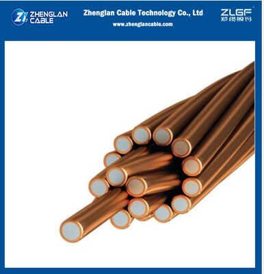 Dây thép mạ đồng CCS được ủ 40% Độ dẫn điện 2AWG 7/2.59mm
