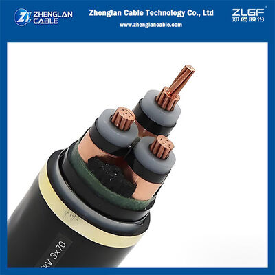 Cáp trung thế bọc thép không khói halogen (LSZH) thấp IEC 60332-1/IEC60332-3-24 Cáp nguồn MV chống cháy