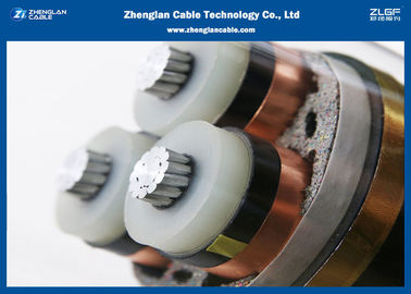 Cáp nguồn bọc thép 3 lõi trung bình 8,7 / 10KV với cách điện XLPE （AL / CU / XLPE / LSZH / DSTA