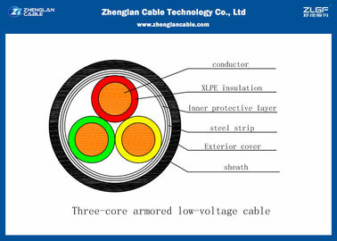 Cáp điện áp thấp bọc thép 0,6 / 1KV 3c （CU / PVC / XLPE / LSZH / STA / NYBY / N2XBY Mục danh nghĩa cách 3 * 25 ~ 3 * 400mm²