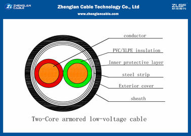 Cáp điện bọc thép IEC 60502-1 2C, cách điện Xlpe （CU / XLPE / LSZH / STA / NYBY / N2XBY / NYRGBY / NYB2Y