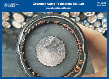 chất lượng cao 8.7-15kv AL / XLPE / CWS / PVC / STA / PVC cáp điện lõi nhôm đơn với áo giáp băng thép