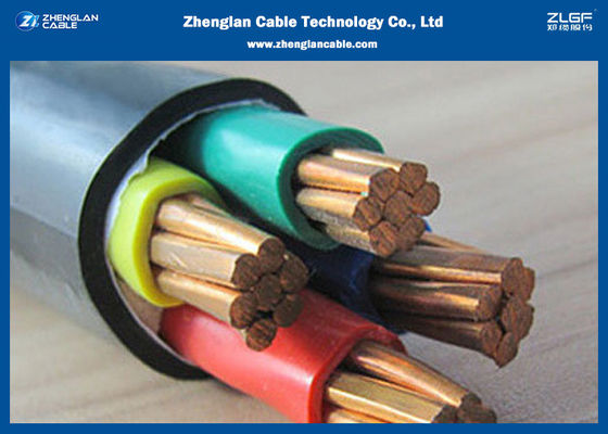 0.6 / 1kv 4 lõi Cu Xlpe Pvc Cáp điện chống cháy không bọc thép