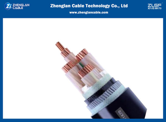 1kv CU / XLPE / PVC / SWA / PVC Cáp điện hạ thế 4x25sqmm IEC60502-1