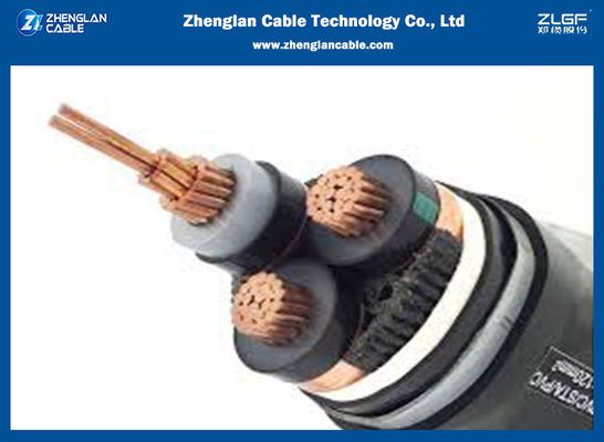 33KV Cu XLPE SWA / STA PE Cáp điện trung thế 3x75 SQMM